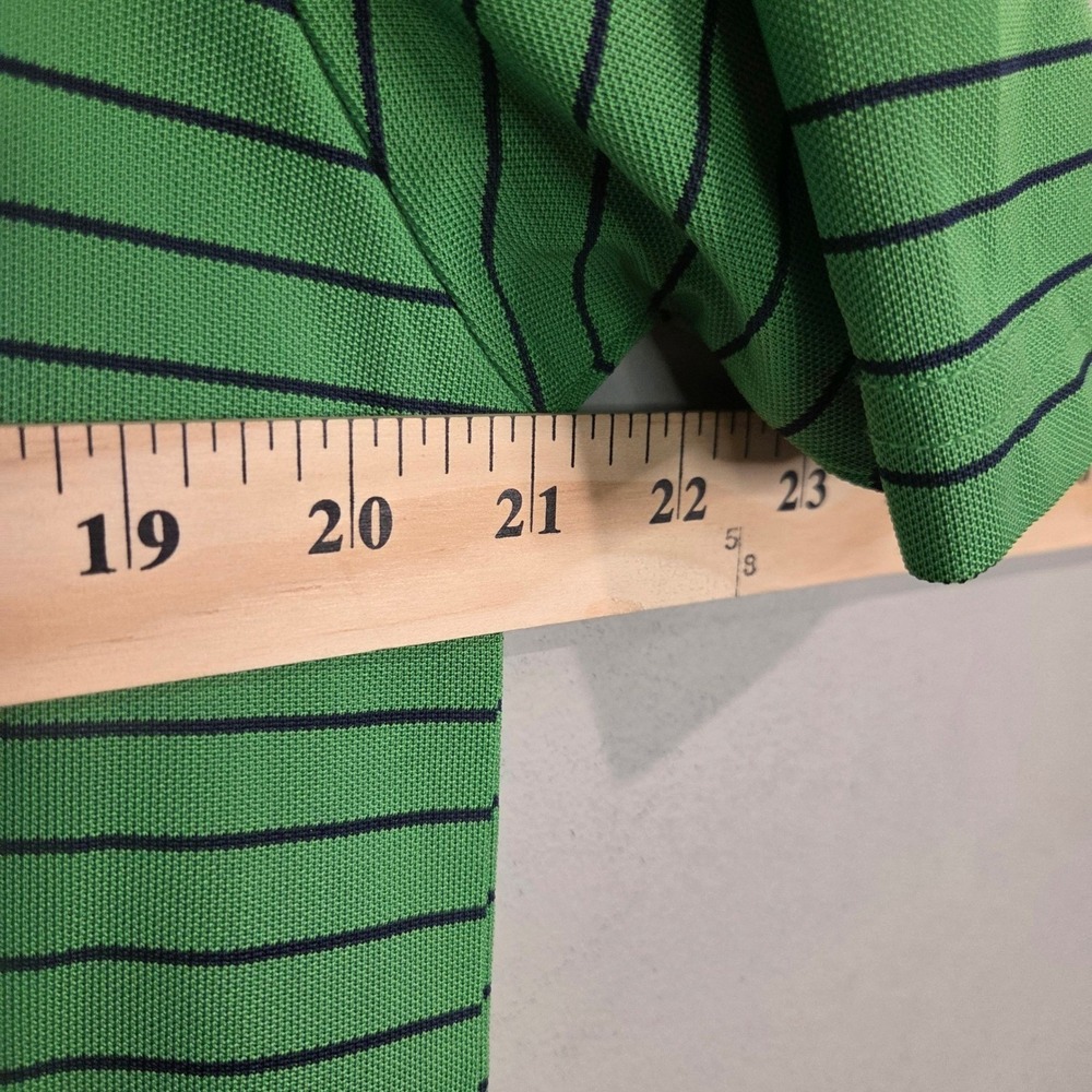 The North Face Mens Medium Green Striped Short Sleeve Graphic T-Shirt Micro Mesh - Picture 5 of 7